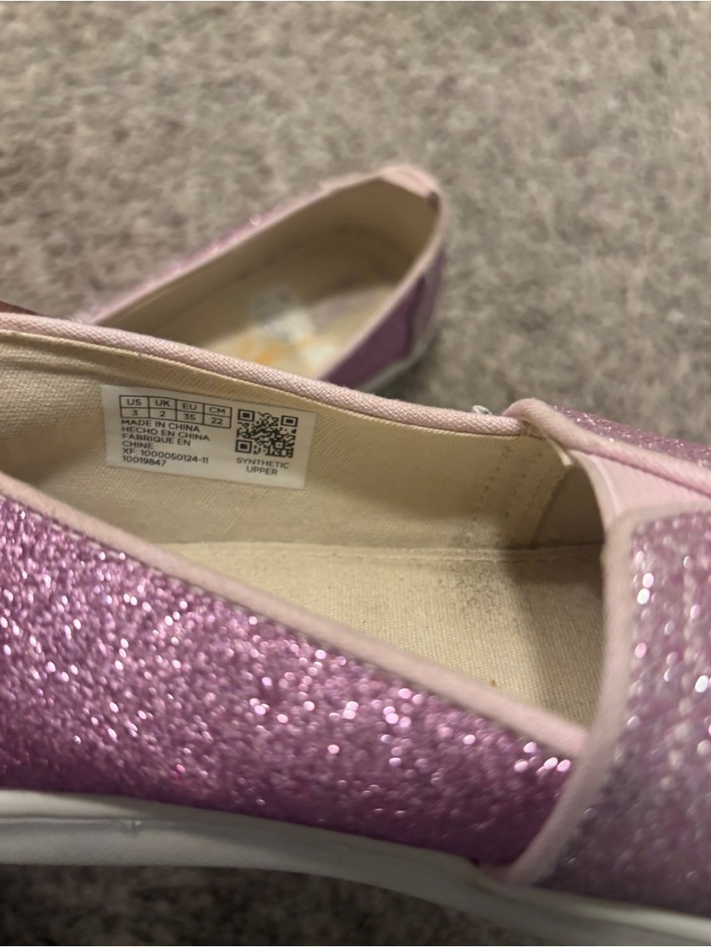 Sparkle Slip-On TOMS girl’s Shoes sneakers